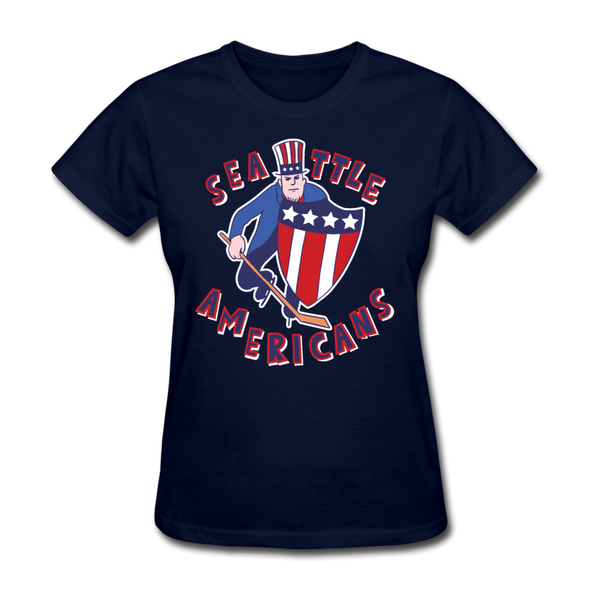 Seattle Americans Women's T-Shirt - navy