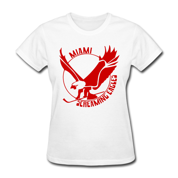 Miami Screaming Eagles Women's T-Shirt - white
