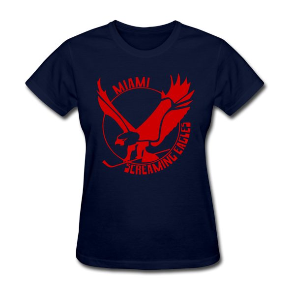 Miami Screaming Eagles Women's T-Shirt - navy