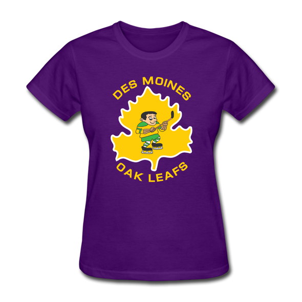 Des Moines Oak Leafs Women's T-Shirt - purple