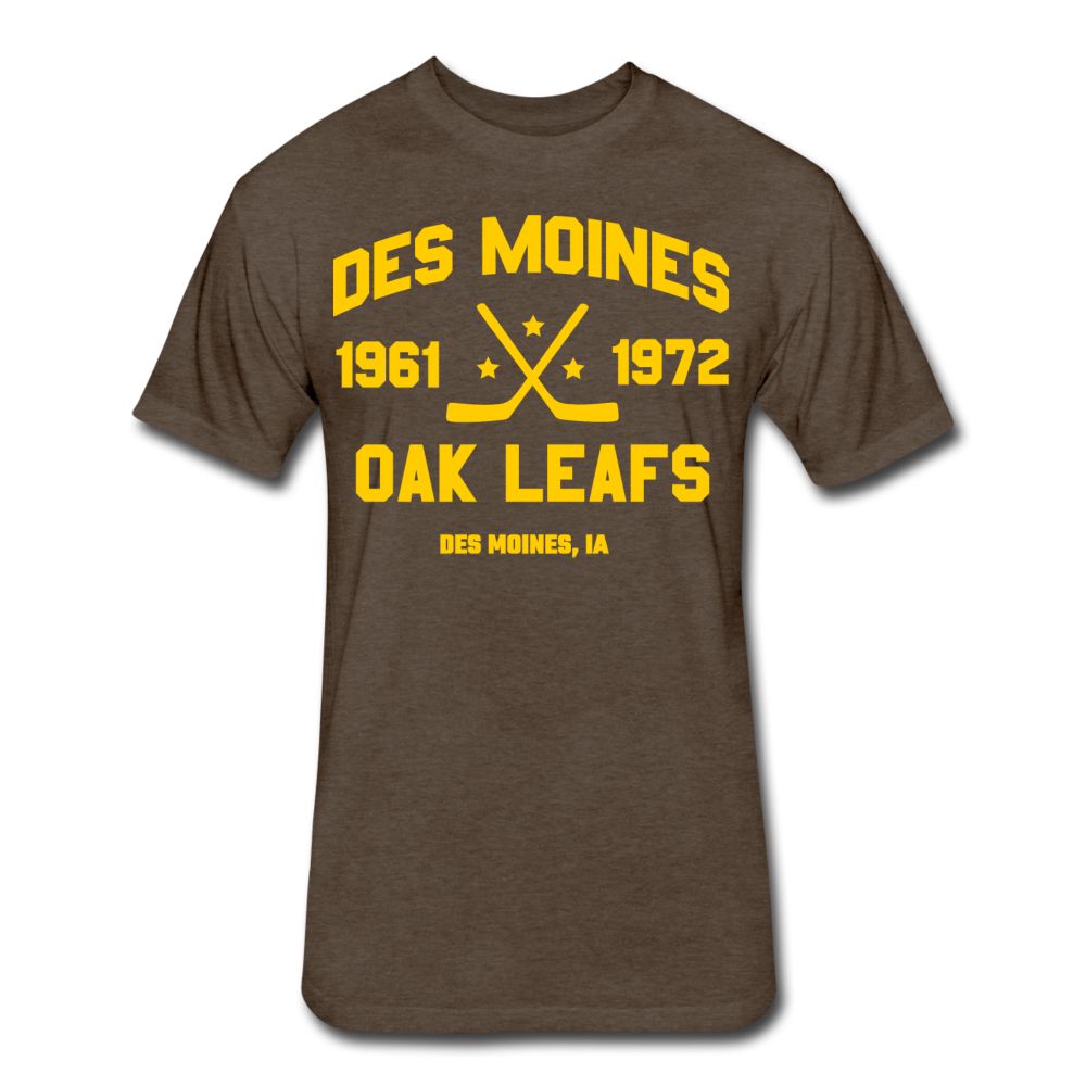 Des Moines Oak Leafs Dated T-Shirt - heather espresso