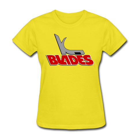 Kansas City Blades Women's T-Shirt - yellow