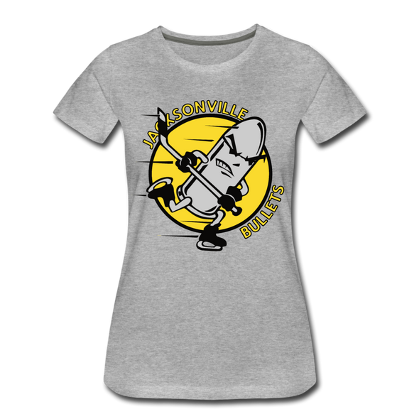 Jacksonville Bullets Women's T-Shirt - heather gray