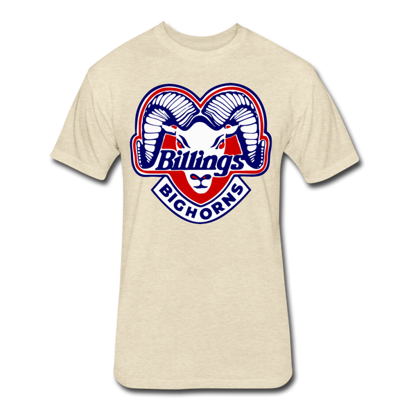 Billings Bighorns T-Shirt (Premium Tall 60/40) - heather cream