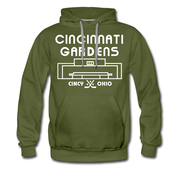 Cincinnati Gardens Hoodie (Premium) - olive green