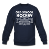 Cincinnati Gardens Old School Hockey Crewneck Sweatshirt - navy