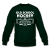 Cincinnati Gardens Old School Hockey Crewneck Sweatshirt - forest green