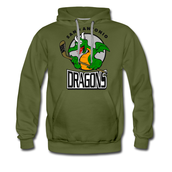 San Antonio Dragons Hoodie (Premium) - olive green
