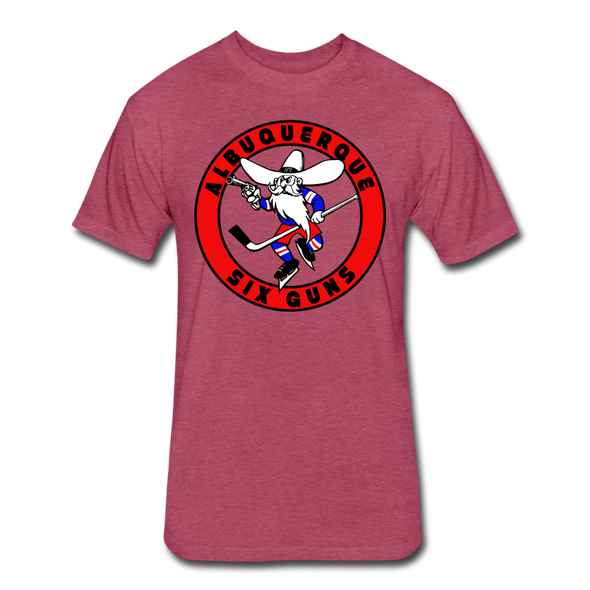 Albuquerque Six Guns T-Shirt (Premium Tall 60/40) - heather burgundy