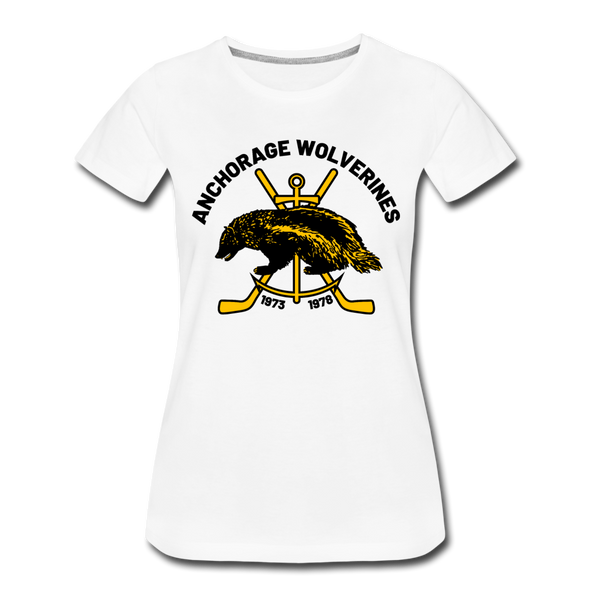 Anchorage Wolverines Women’s T-Shirt - white