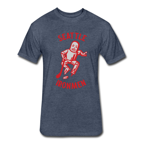 Seattle Ironmen T-Shirt (Premium Tall 60/40) - heather navy
