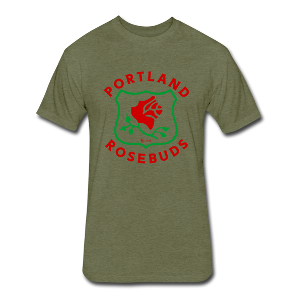 Portland Rosebuds T-Shirt (Premium Tall 60/40) - heather military green