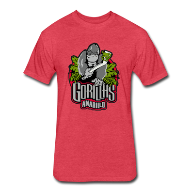 Amarillo Gorillas T-Shirt (Premium Tall 60/40) - heather red