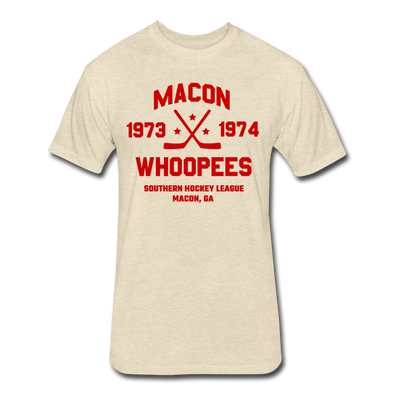 Macon Whoopees Dated T-Shirt (Premium) - heather cream