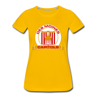 Des Moines Capitols Women’s T-Shirt - sun yellow