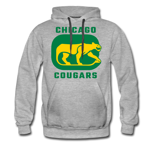 Chicago Cougars Hoodie (Premium) - heather gray