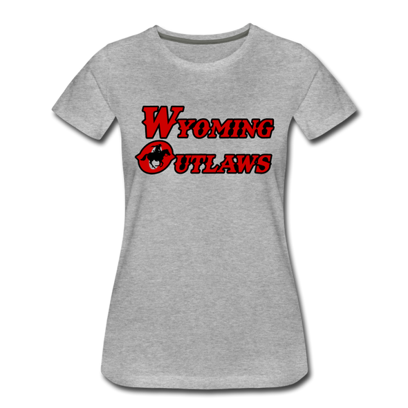 Wyoming Outlaws Women’s T-Shirt - heather gray