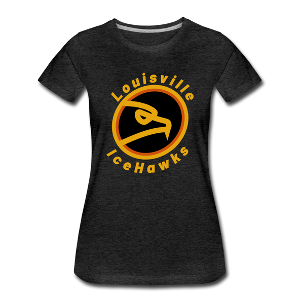 Louisville IceHawks Women's T-Shirt - charcoal gray
