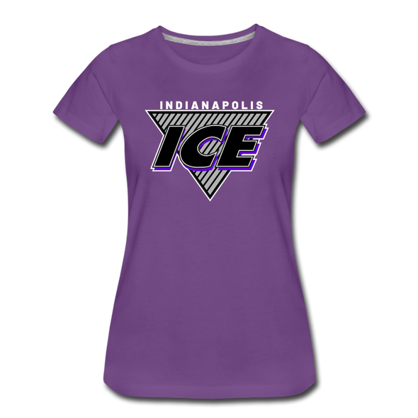 Indianapolis Ice Triangle Women's T-Shirt - purple