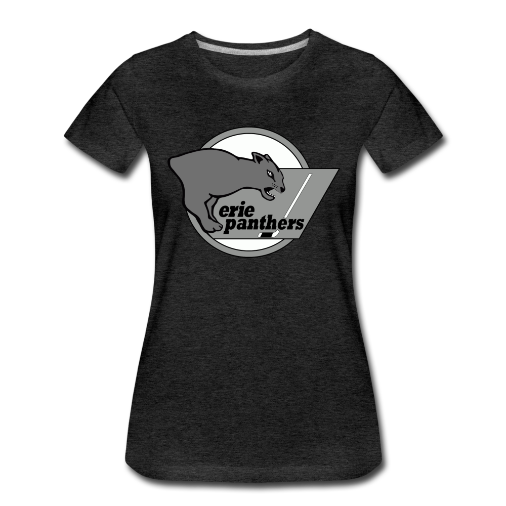 Erie Panthers Women’s T-Shirt - charcoal gray