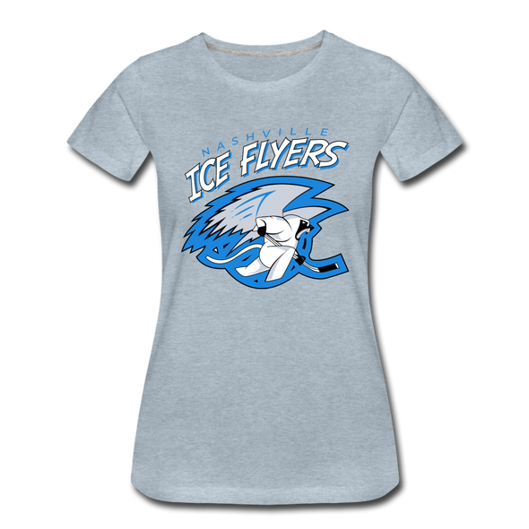 Nashville Ice Flyers Women's T-Shirt - heather ice blue