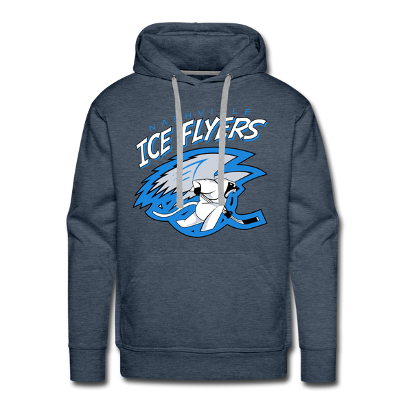 Nashville Ice Flyers Hoodie (Premium) - heather denim