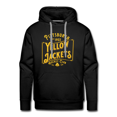 Pittsburgh Yellow Jackets Text Hoodie (Premium) - black