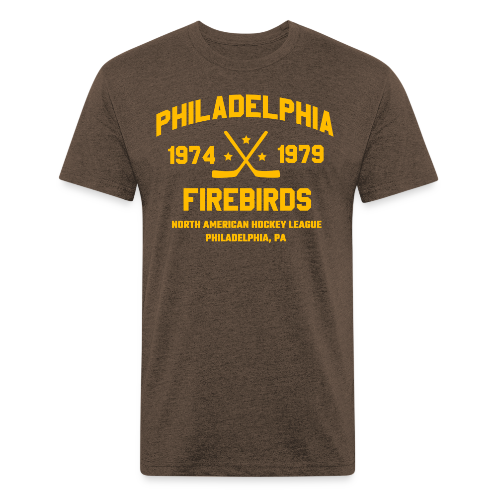 Philadelphia Firebirds Dated T-Shirt (Premium) - heather espresso
