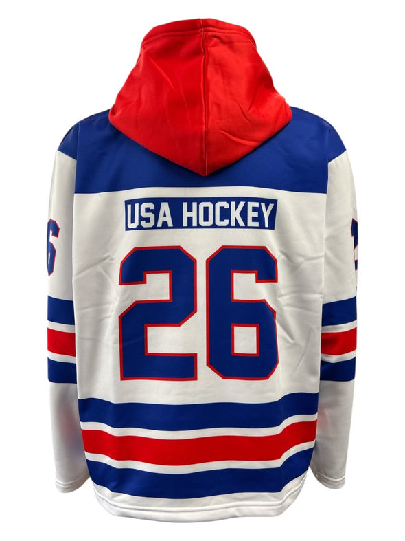 USA Hockey Shield 2026 Replica Performance Hoodie - White