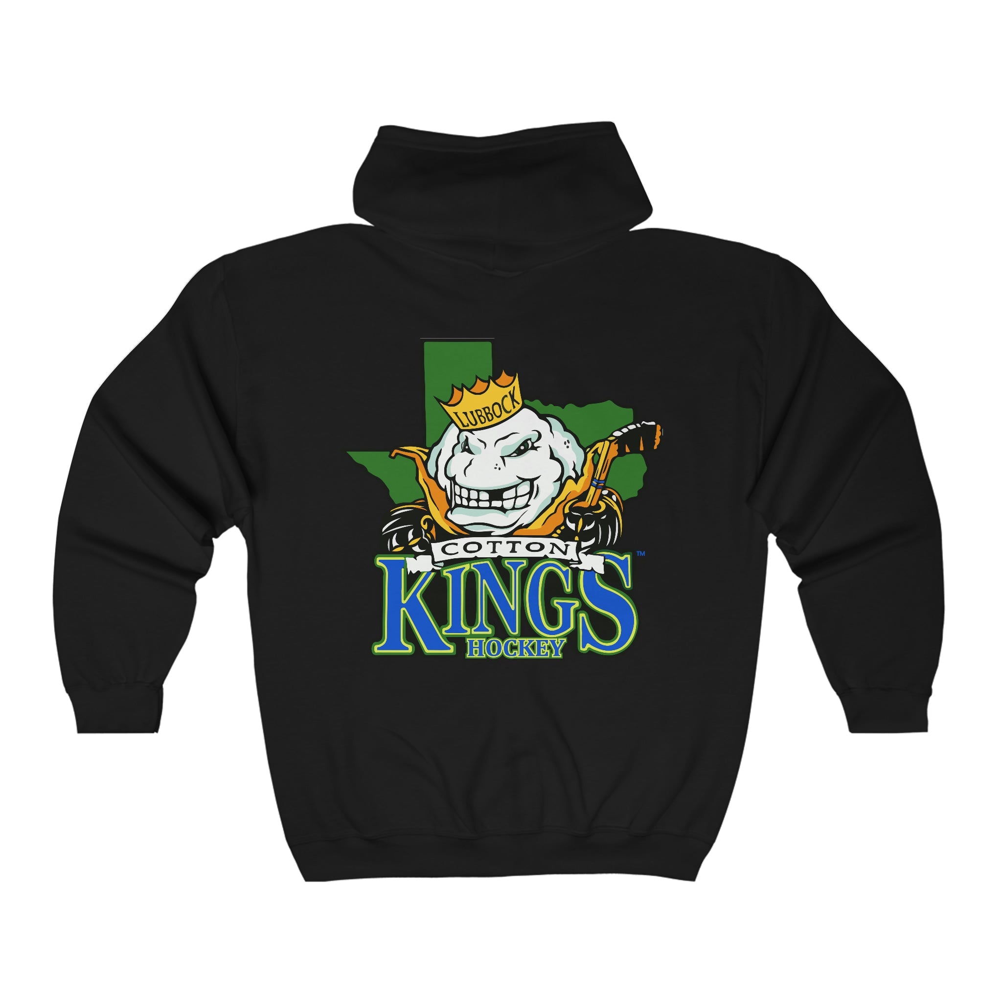 Lubbock Cotton Kings Hoodie (Zip), front, plain (design is on the back), view 3