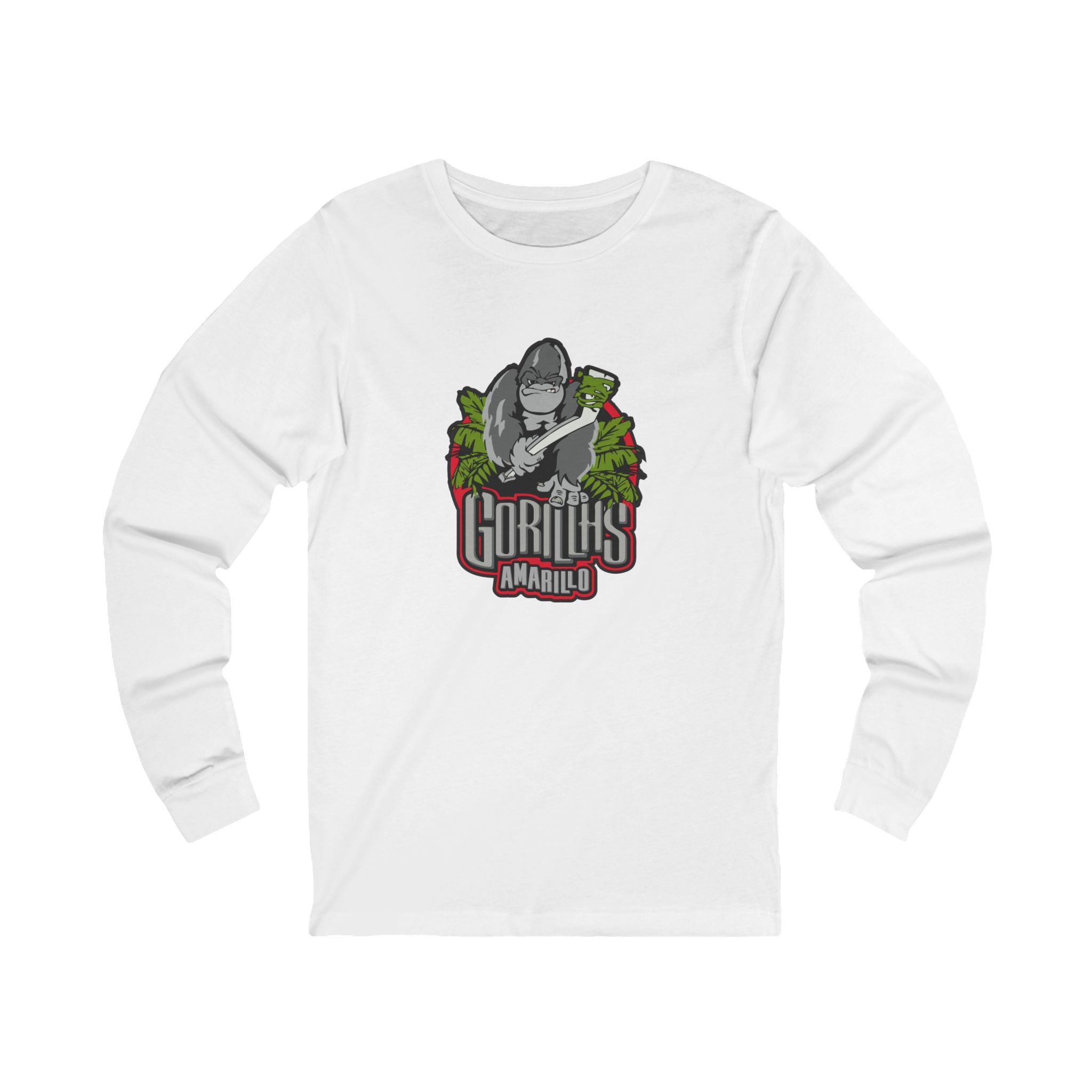 Amarillo Gorillas Long Sleeve Shirt - White
