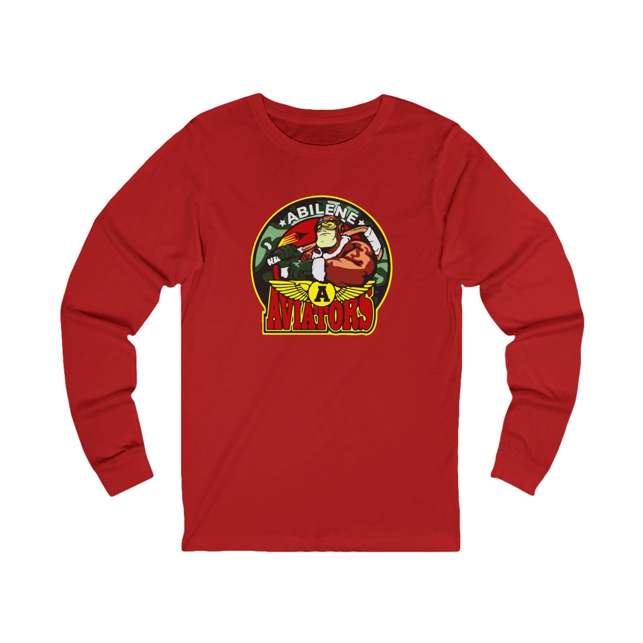 Abilene Aviators Long Sleeve Shirt - Red