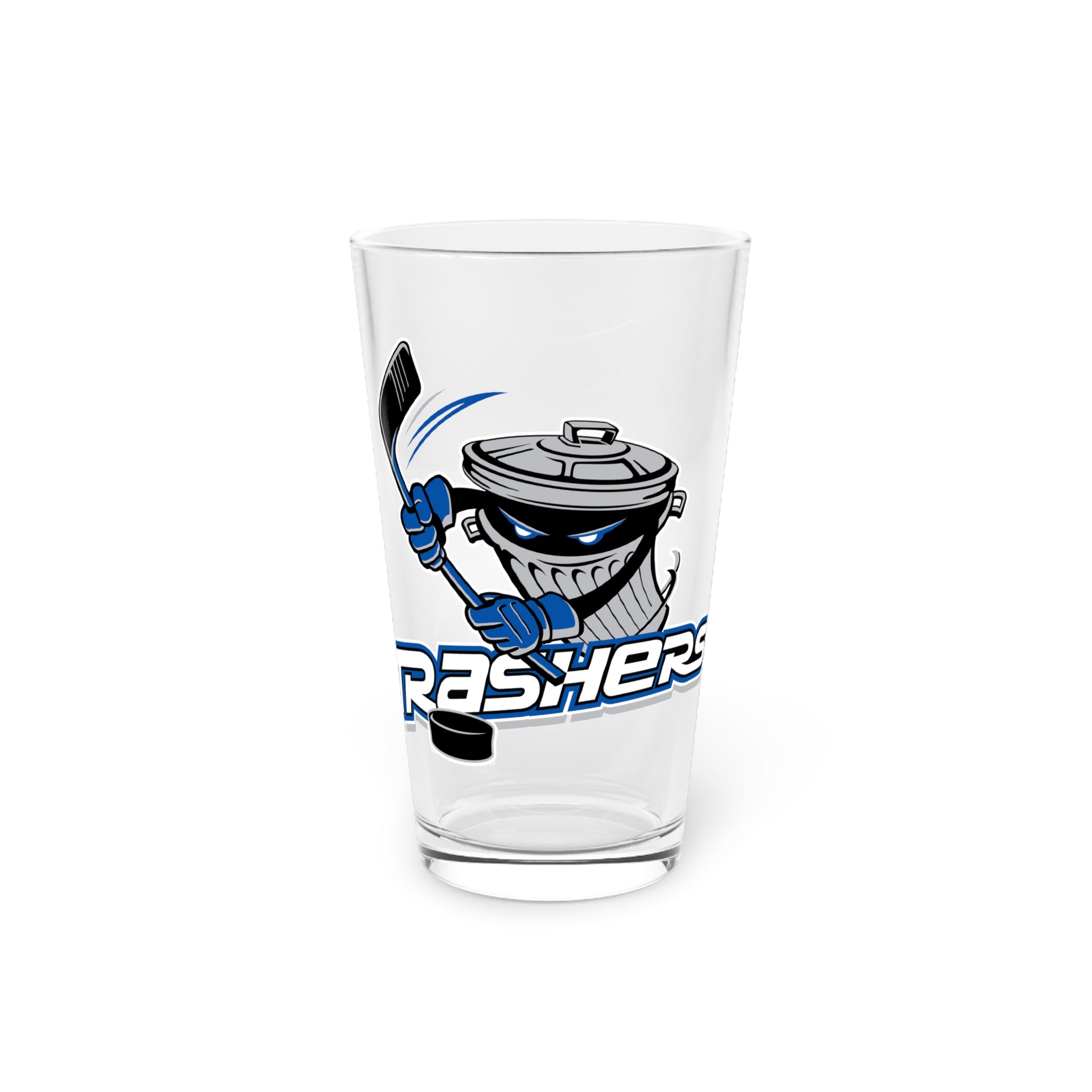 Danbury Trashers Logo Pint Glass, 16oz