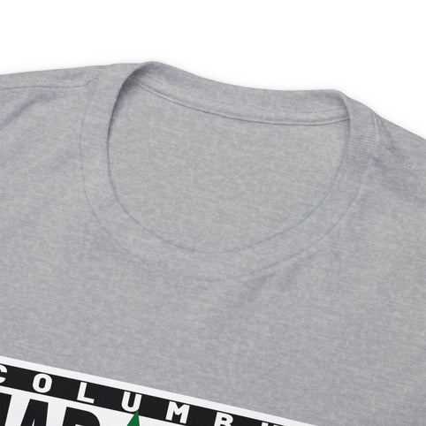 Columbus Mad Cows T-Shirt in sport grey, collar close-up