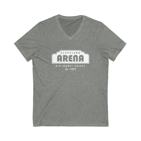 Cleveland Arena Old School Hockey Women's V-Neck T-Shirt
