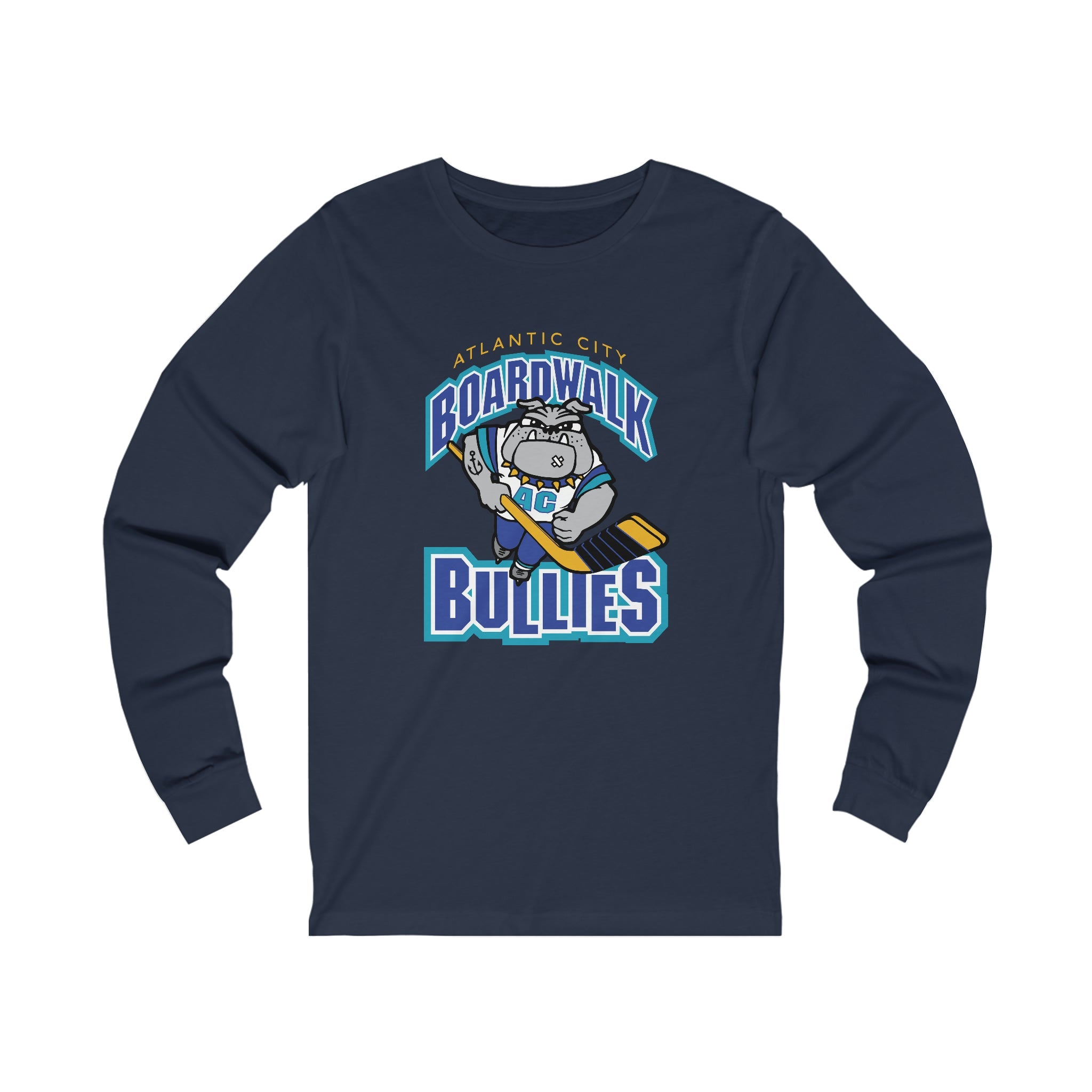 Atlantic City Boardwalk Bullies Long Sleeve Shirt - Navy