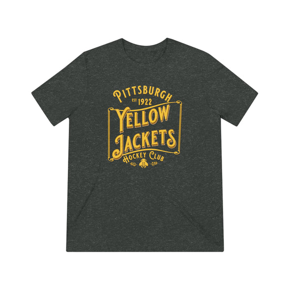 Pittsburgh Yellow Jackets Text T-Shirt (Tri-Blend Super Light)