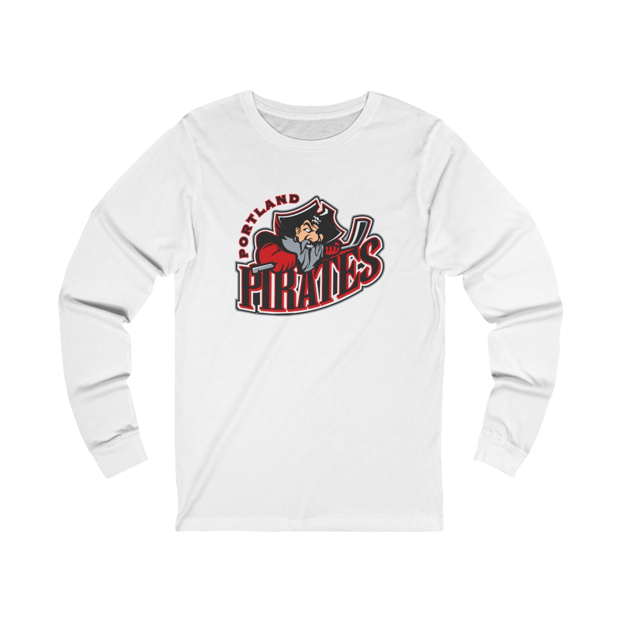 Portland Pirates 2000s Long Sleeve Shirt - White