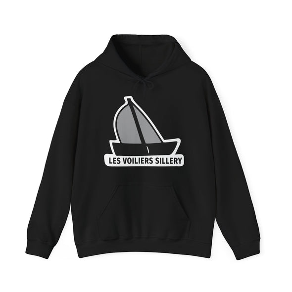 Les Voiliers Sillery Black Logo Hoodie