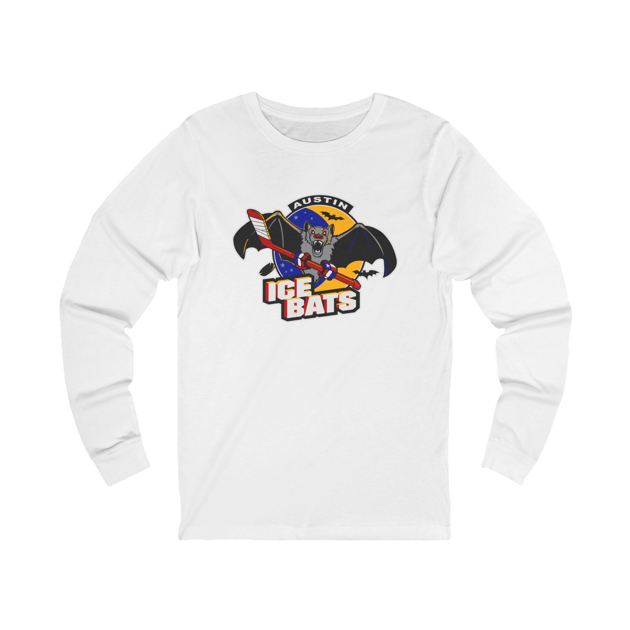 Austin Ice Bats Long Sleeve Shirt - White