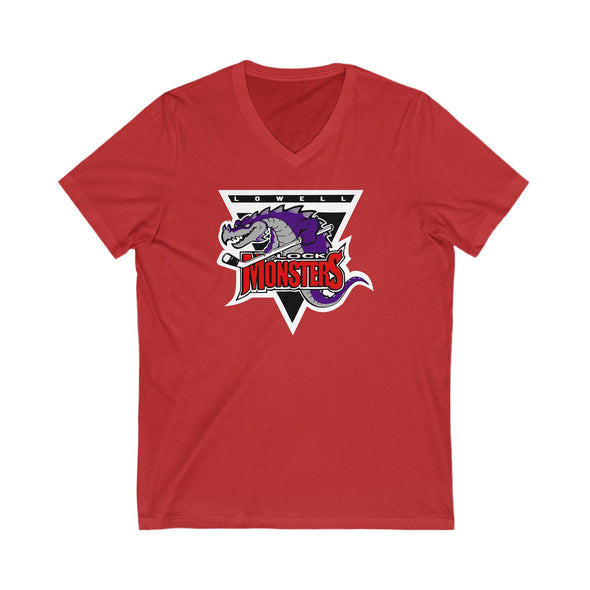 Lowell Lock Monsters Women's V-Neck T-Shirt