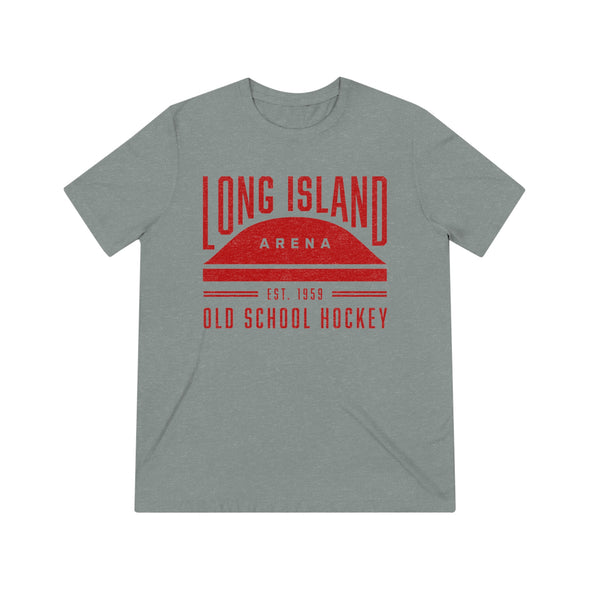 Long Island Arena Old School Hockey T-Shirt (Tri-Blend Super Light)