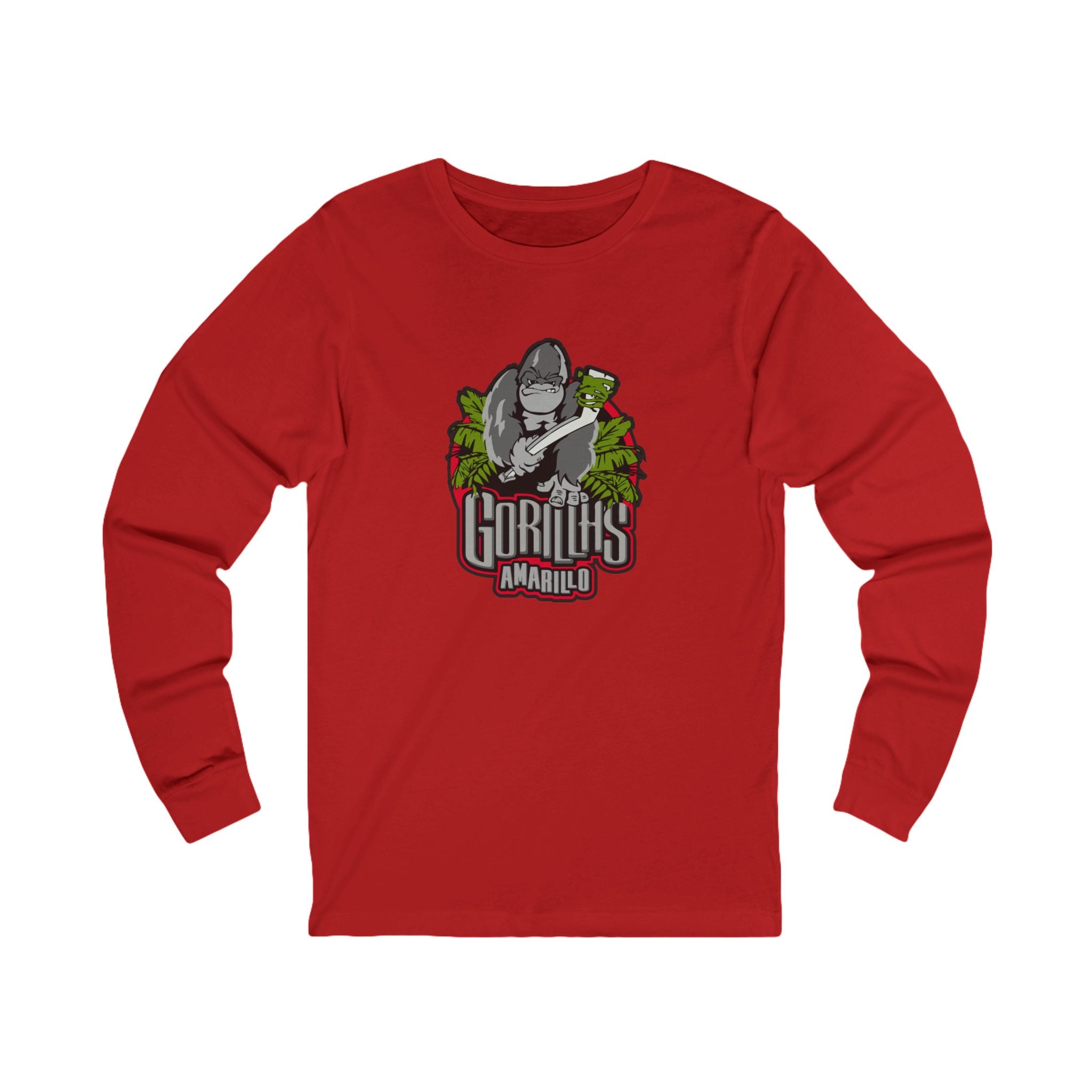 Amarillo Gorillas Long Sleeve Shirt - Red