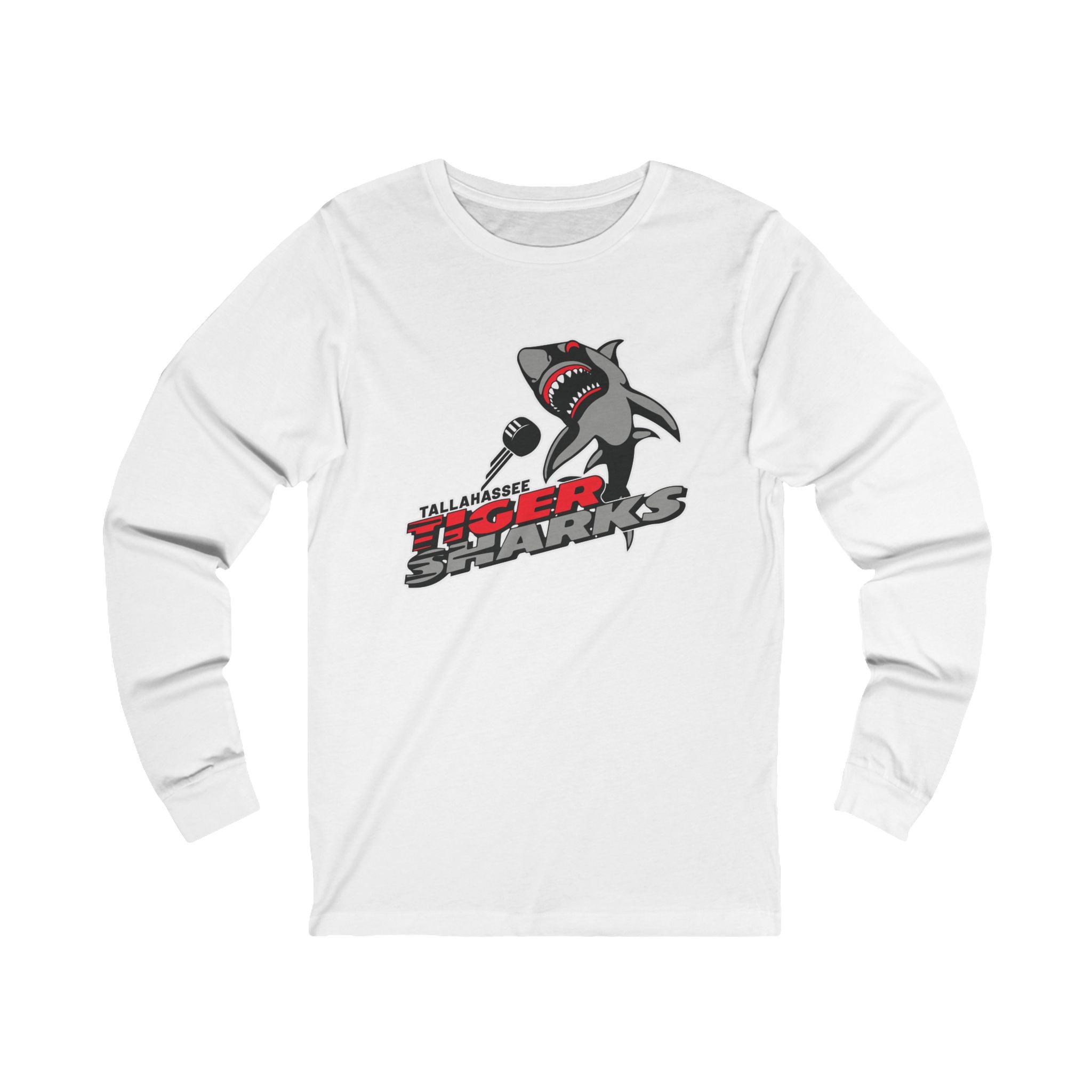 Tallahassee Tiger Sharks Long Sleeve Shirt - White