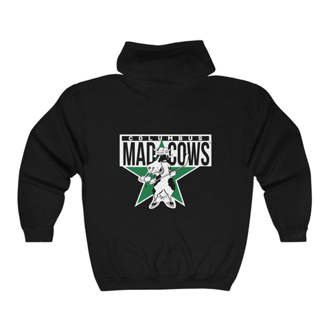 Columbus Mad Cows Hoodie (Zip), front, plain (design is on the back), view 2