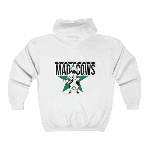 Columbus Mad Cows Hoodie (Zip), front, plain (design is on the back), view 3