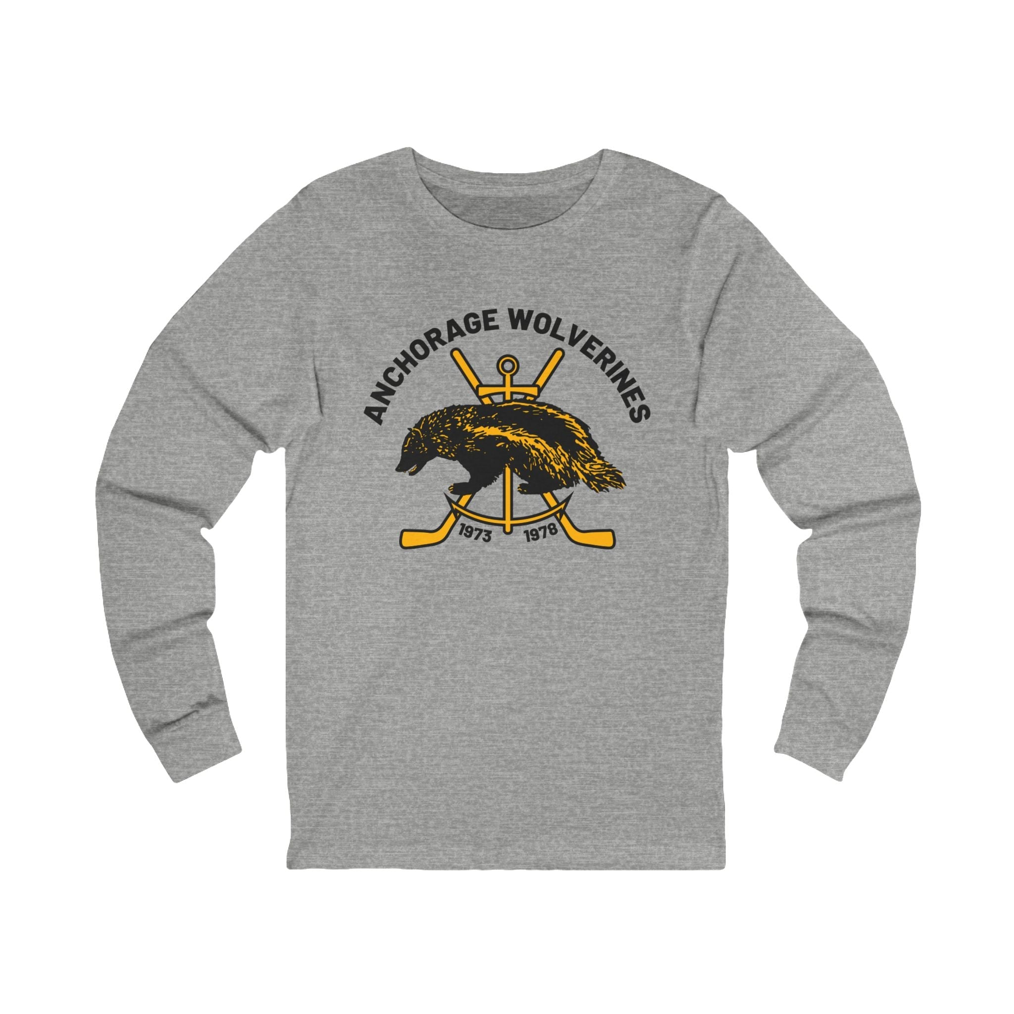 Anchorage Wolverines Long Sleeve Shirt - Athletic Heather