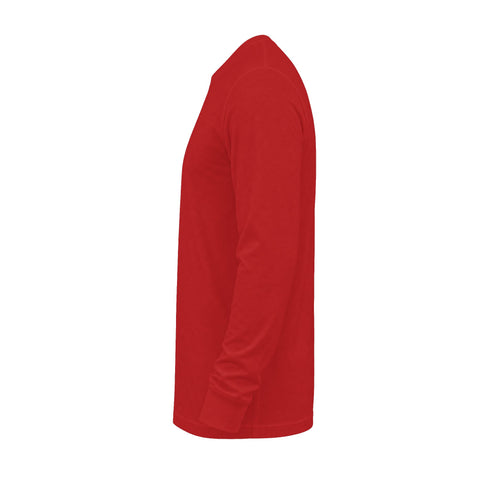 Baltimore Skipjacks Red & Blue Long Sleeve Shirt in red, left sleeve