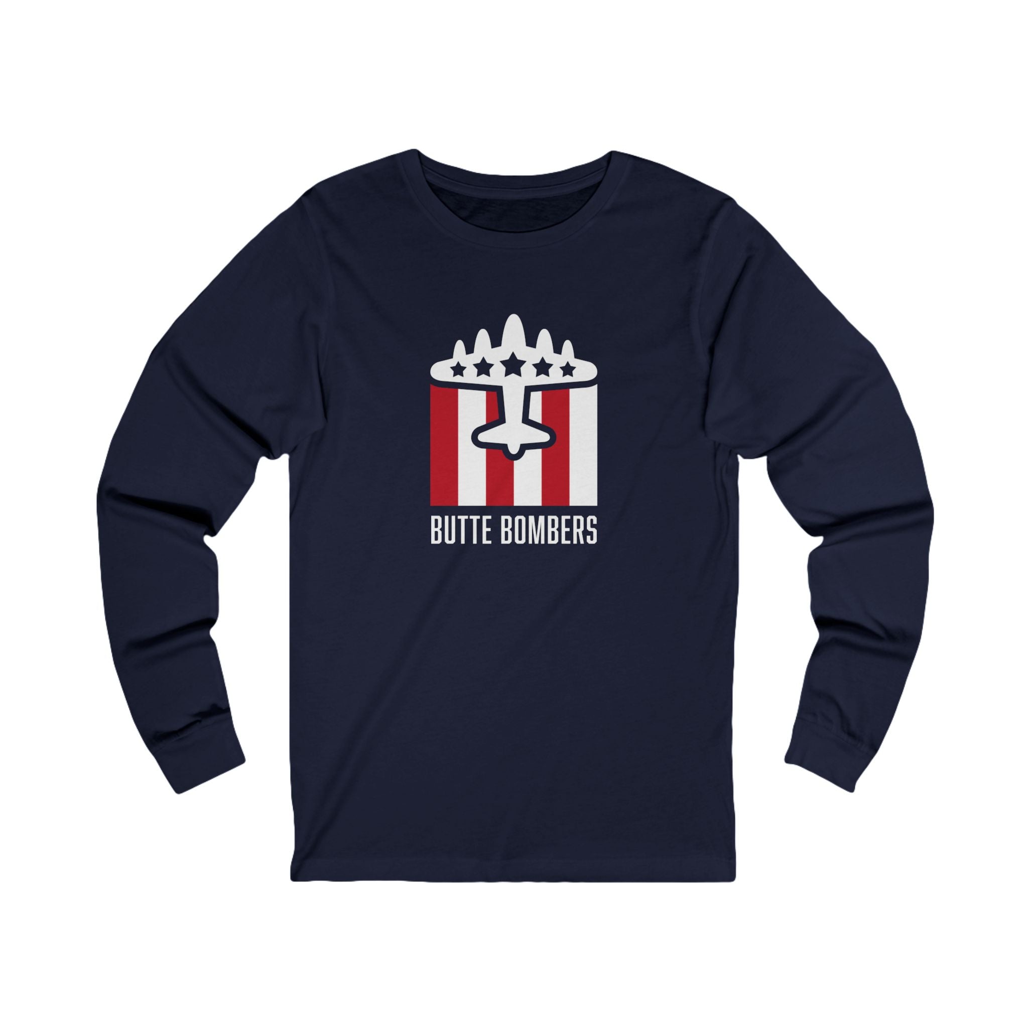 Butte Bombers Long Sleeve Shirt - Navy