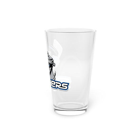 Danbury Trashers Logo Pint Glass, 16oz